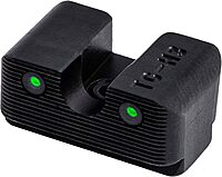 TRUGLO Tritium Pro Night Sights for Glock Handgun Models - Front & Rear Set (White Ring)