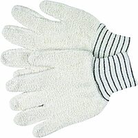 MCR Safety 9402KM Regular Weight Knit Wrist Cotton/Polyester Gloves, Natural, Small, 1-Pair