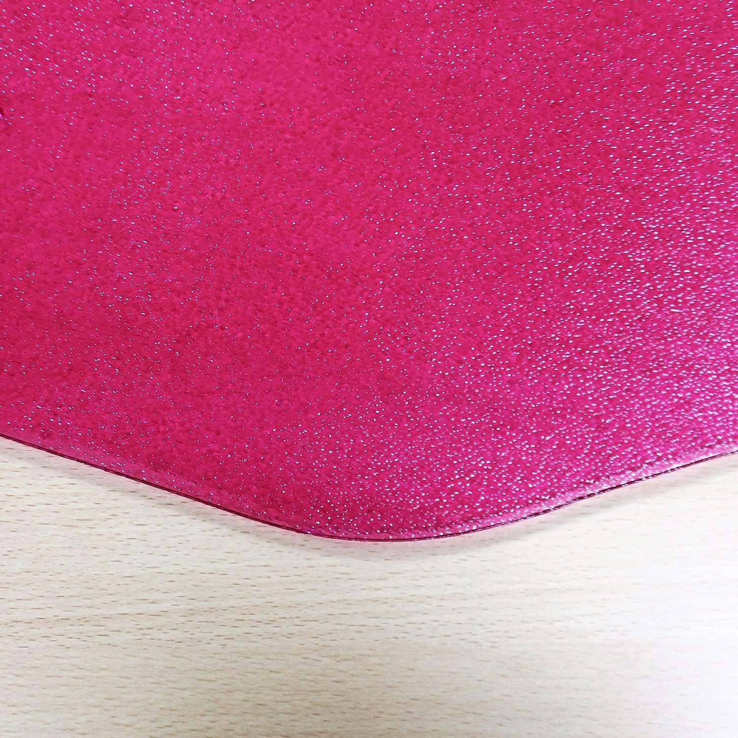 FLOORTEX Polycarbonate Nonagonal (9-Sided) Chair Mat for Hard Floors 38 x 39 in