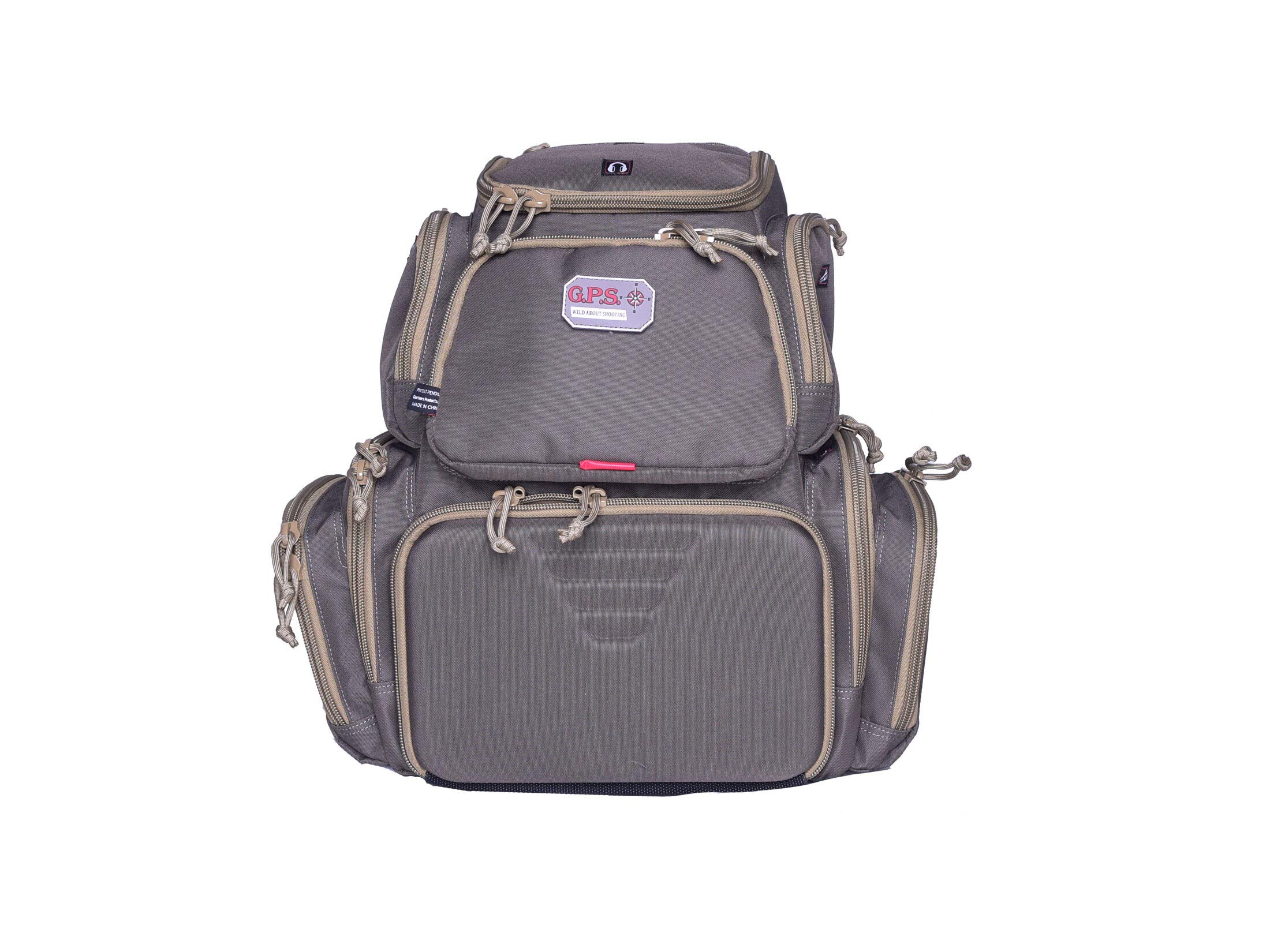 G.P.S. Handgunner Range Backpack With Foam Cradle For 4 Handguns