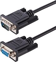 StarTech.com 3m RS232 Serial Null Modem Cable, Crossover Serial Cable withAl-Mylar Shielding