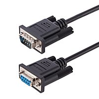 StarTech.com 3m RS232 Serial Null Modem Cable, Crossover Serial Cable withAl-Mylar Shielding