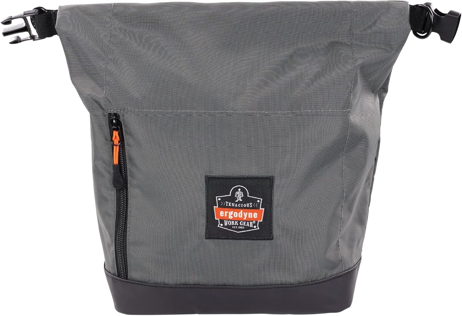 Ergodyne Arsenal 5186 Respirator Mask Storage Bag, Fits Half and Full Face Respirators, Adjustable Roll Top Closure,Gray