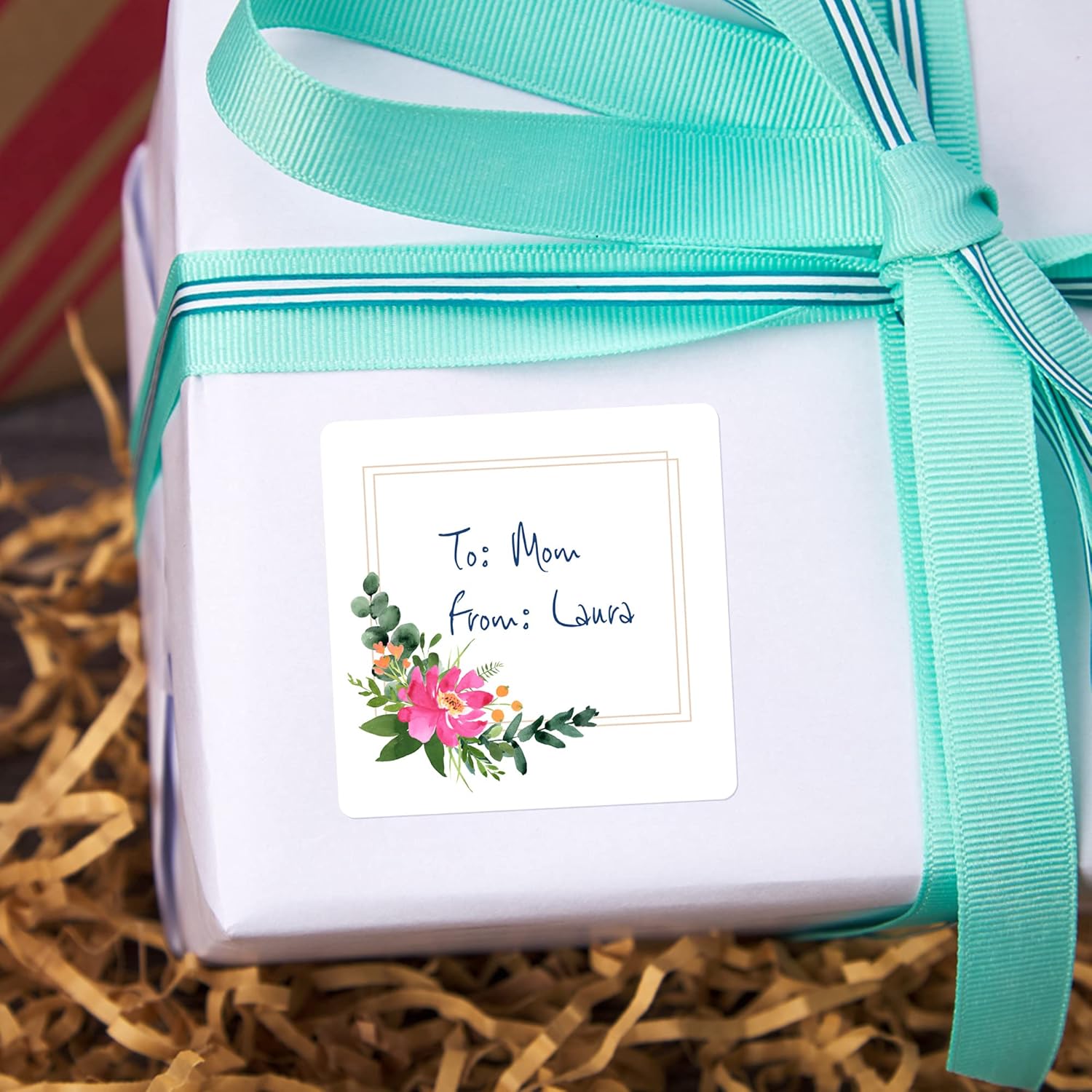 Avery Matte White Square Labels, Sure Feed Technology, 3" x 3", Printable