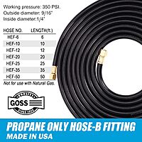 GOSS HEF Propane Hose for Gas Welding