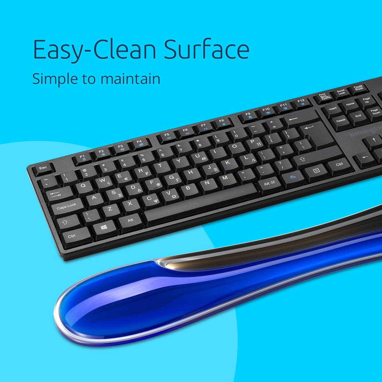 Kensington Slim Duo Gel Wrist Rest for Low-Profile Keyboards, Mice & Trackballs