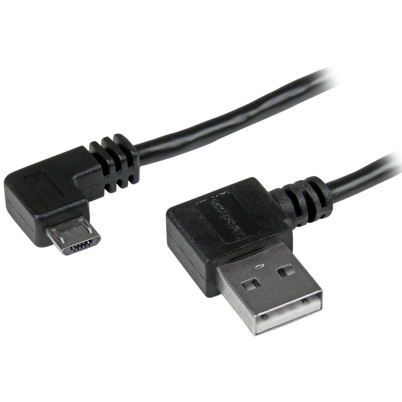 StarTech.com Right-Angle Micro-USB Cable (USB A to Micro B) - USB 2.0