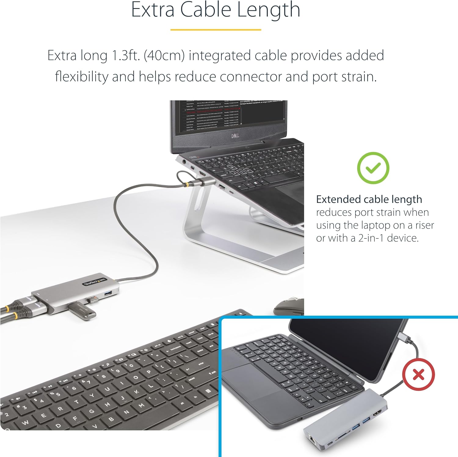 StarTech.com USB-C/USB-A Dual HDMI Multiport Adapter