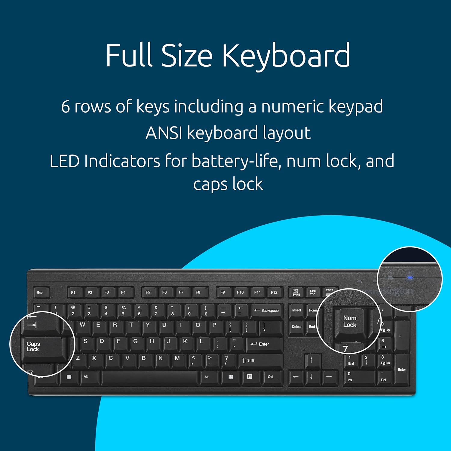 Kensington EQ Wireless Keyboard & Desktop Set