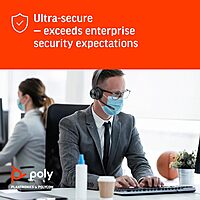 Poly Savi 7310-M Ultra-Secure Wireless DECT Headset System - Microsoft Teams Certified Version