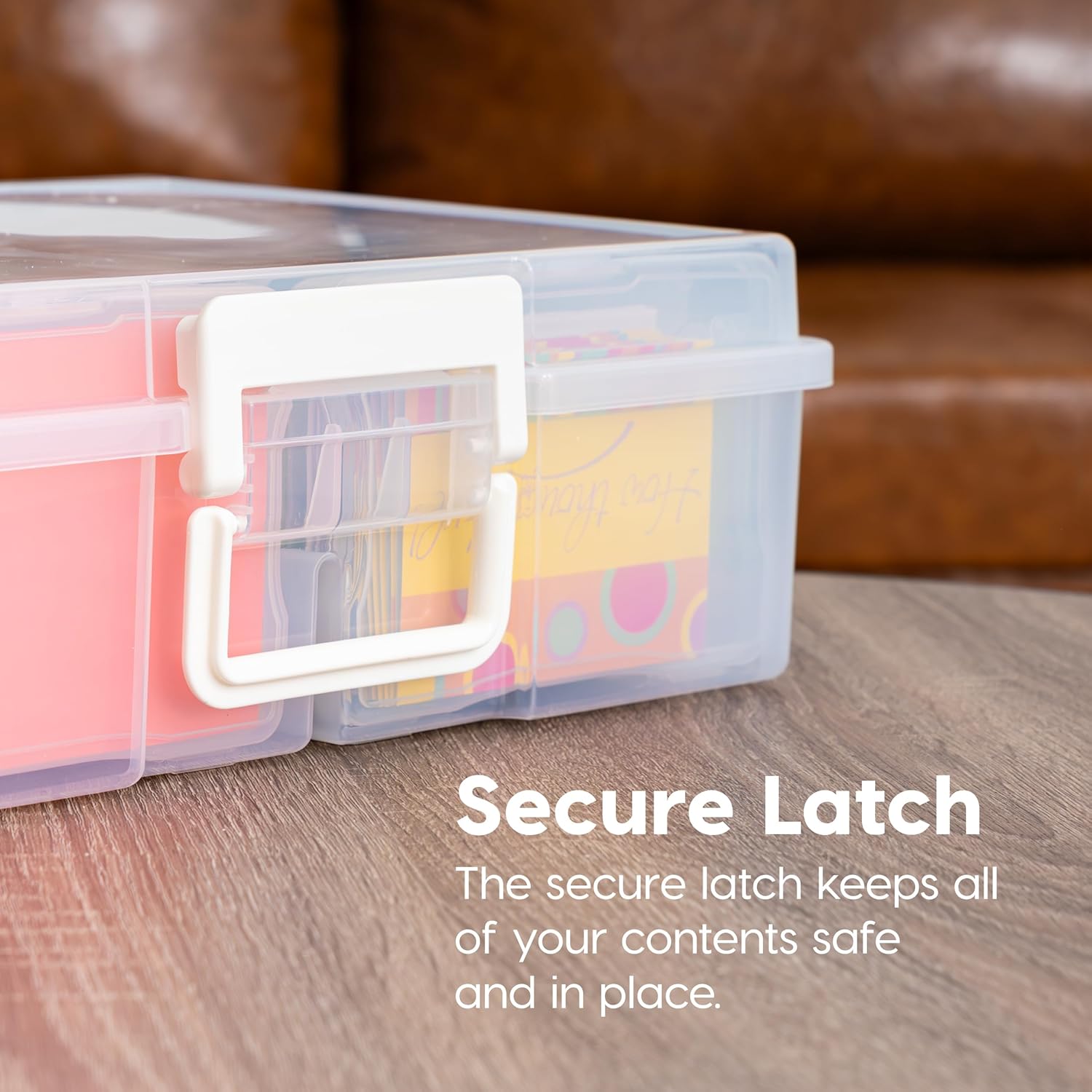 IRIS USA Photo & Craft Keeper with Removable 4" x 6" Inner Cases