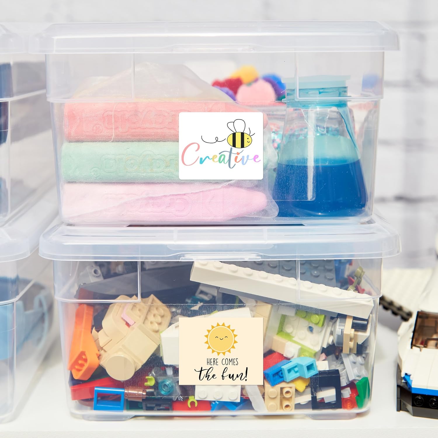 Avery Durable Removable Rectangle Labels, Sure Feed Technology, 3" x 3.75", Matte White Film