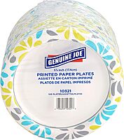 Genuine Joe Printed Disposable Paper Plates