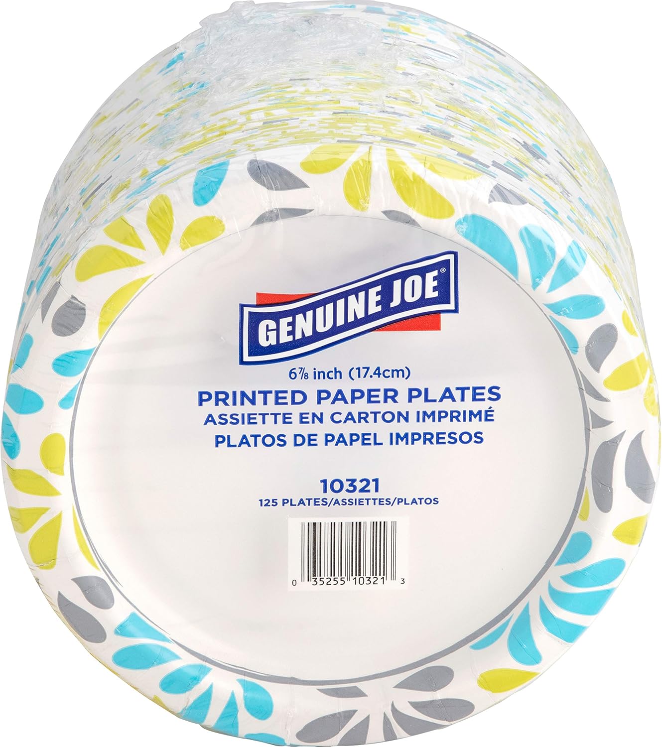 Genuine Joe Printed Disposable Paper Plates