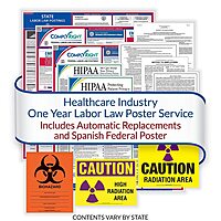 ComplyRight Federal (Bilingual), State and Healthcare (English) Labor Law 1-Year Poster Service, Louisiana (U1200CBOHLTHLA)