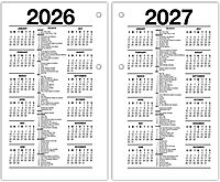 AT-A-GLANCE Daily Loose-Leaf Desk Calendar Refill, 3.5 x 6, Standard (Fits 17 Style bases)