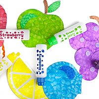 Fruit Scented Washable Dot Markers for Kids and Toddlers Educational Set of 6 Pack by Do A Dot Art, The Original Dot Marker, Made in the USA