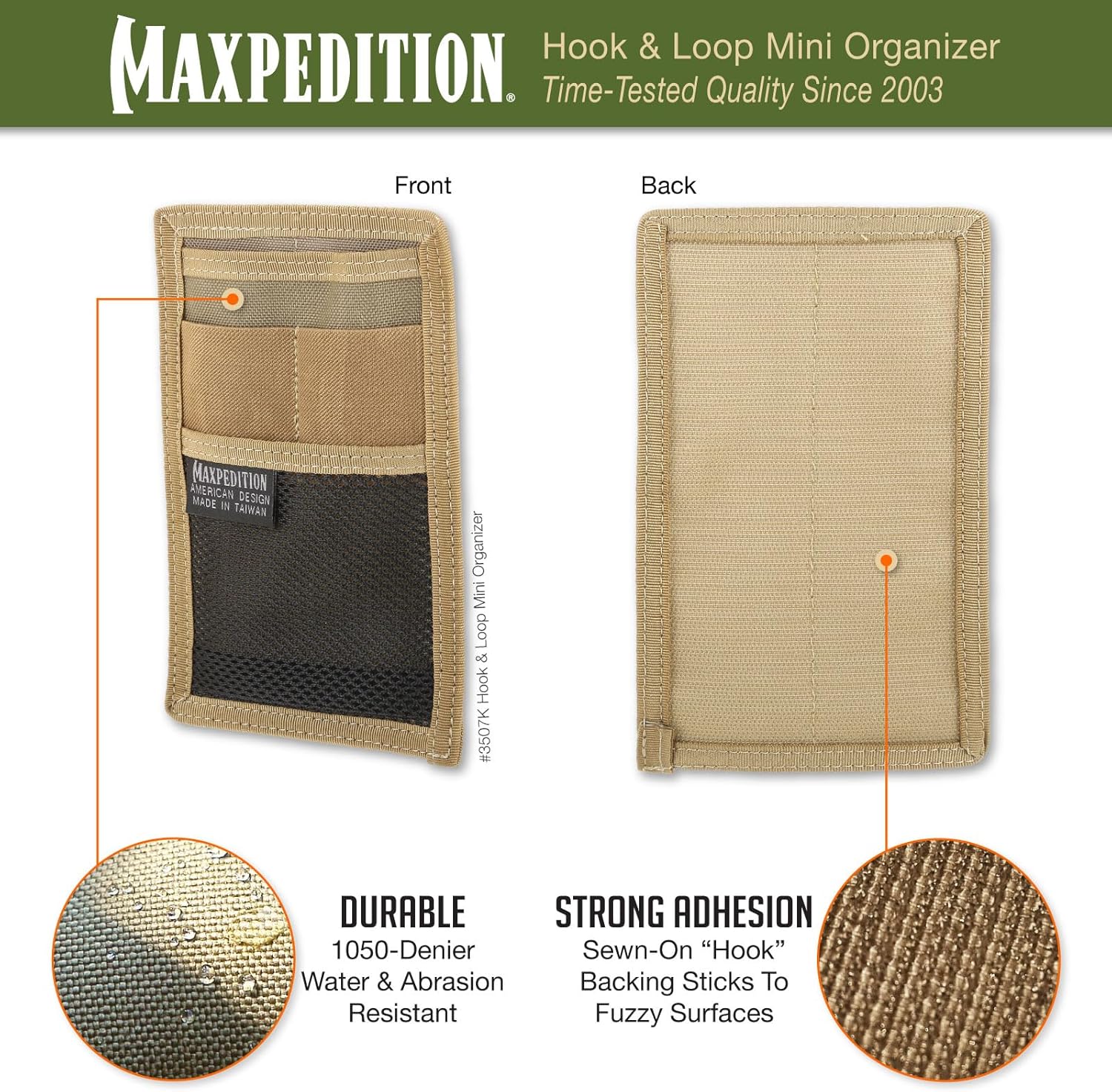 MAXPEDITION Hook & Loop Mini Organizer