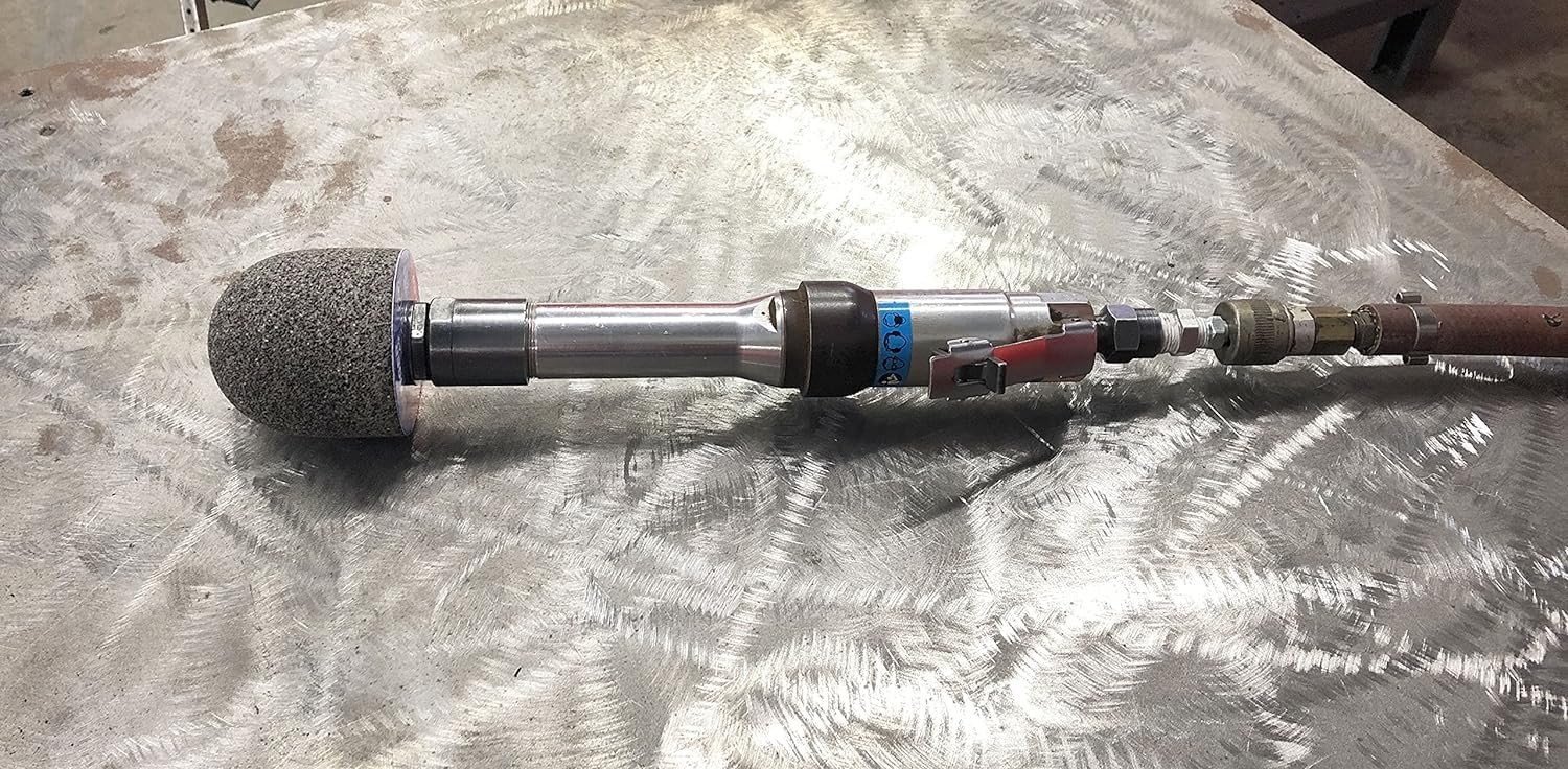 Weiler 68331 TIGER AO TYPE 18R Round Tip Portable Grinding Plug, A24-R, 3" X 3" X 5/8-11, (Pack of 12)