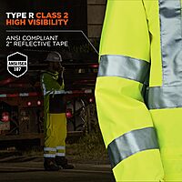 Ergodyne GloWear 8365 Hi-Vis Rain Jacket