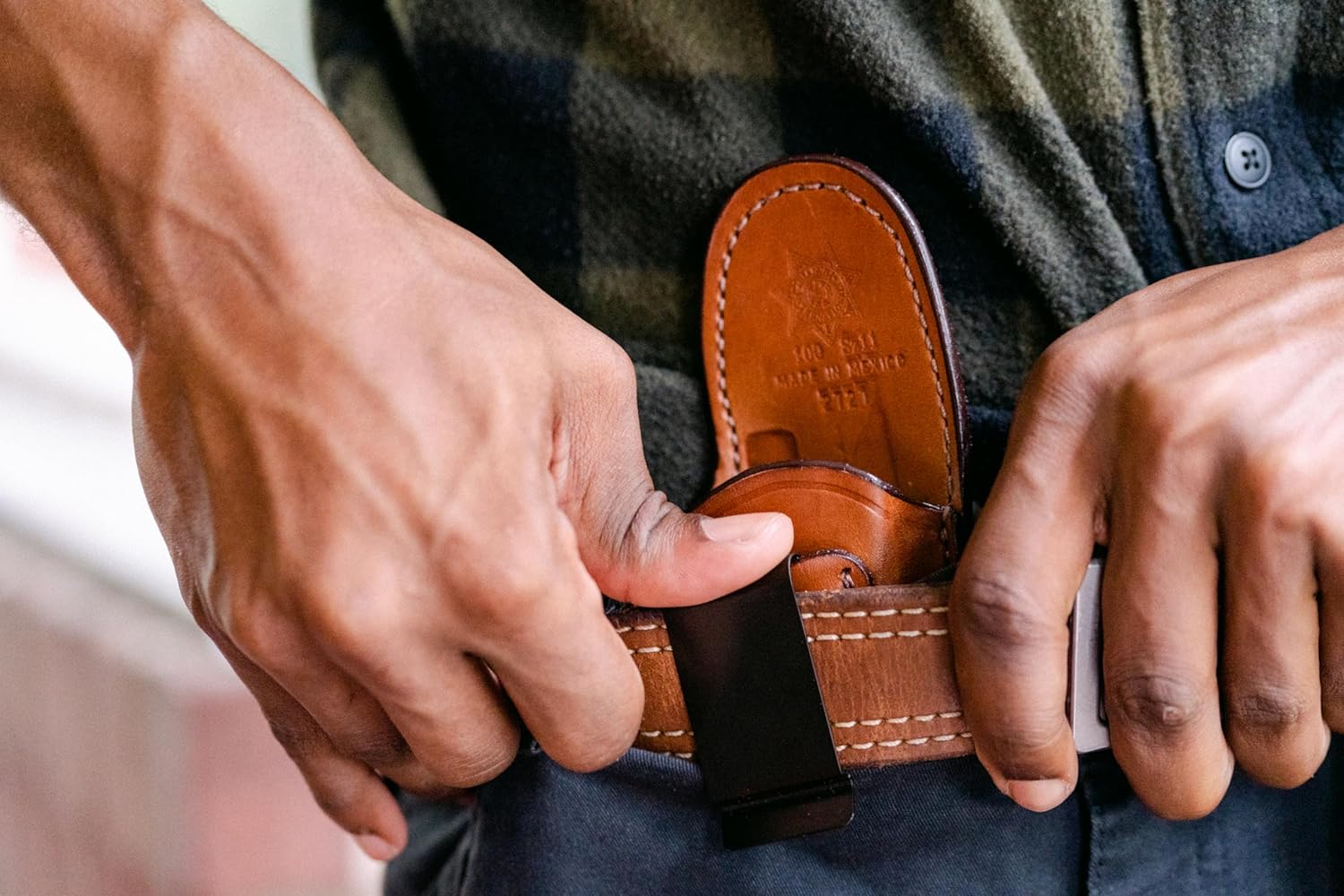 BIANCHI 100 Professional Inside-the-Waistband (IWB) Leather Holster