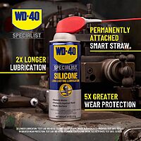 WD-40 Specialist Silicone Lubricant with SMART STRAW SPRAYS 2 WAYS, 11 OZ 1-Pack