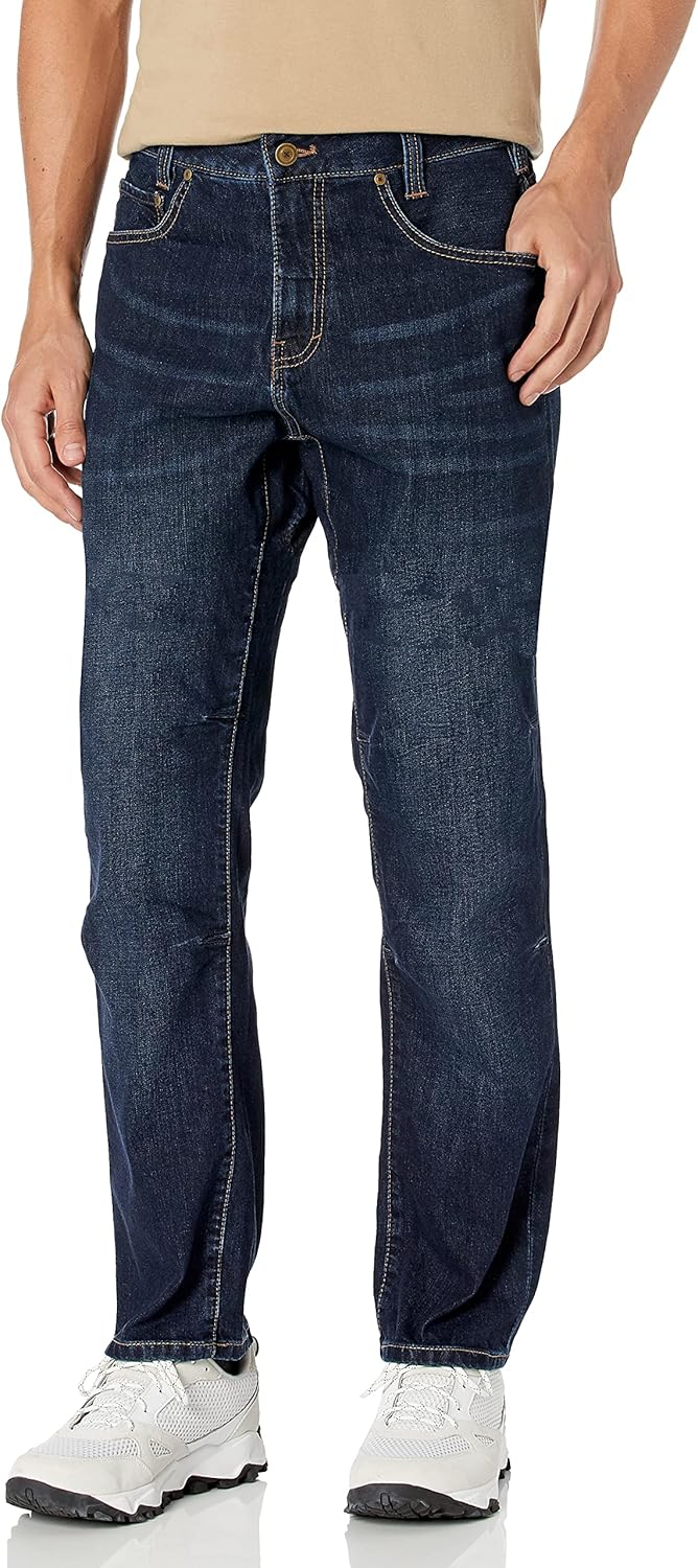 VERTX Defiance Men's Tactical Jeans, Relaxed Fit Stretch, 11 Pockets