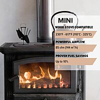 Mini Heat Powered Stove Fan - Classic Compact Design, Perfect for Wood Stoves