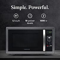 Farberware Countertop Microwave Oven 1000 Watts with LED Lighting & Child Lock