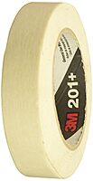 3M 201+ General Use Masking Tape, 1 Inch x 60 Yards, Tan