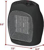 BLACK+DECKER 1500W Portable Ceramic Desktop Space Heater