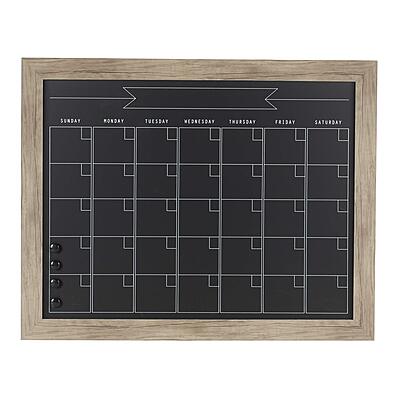 DesignOvation Beatrice Framed Magnetic Chalkboard Monthly Calendar