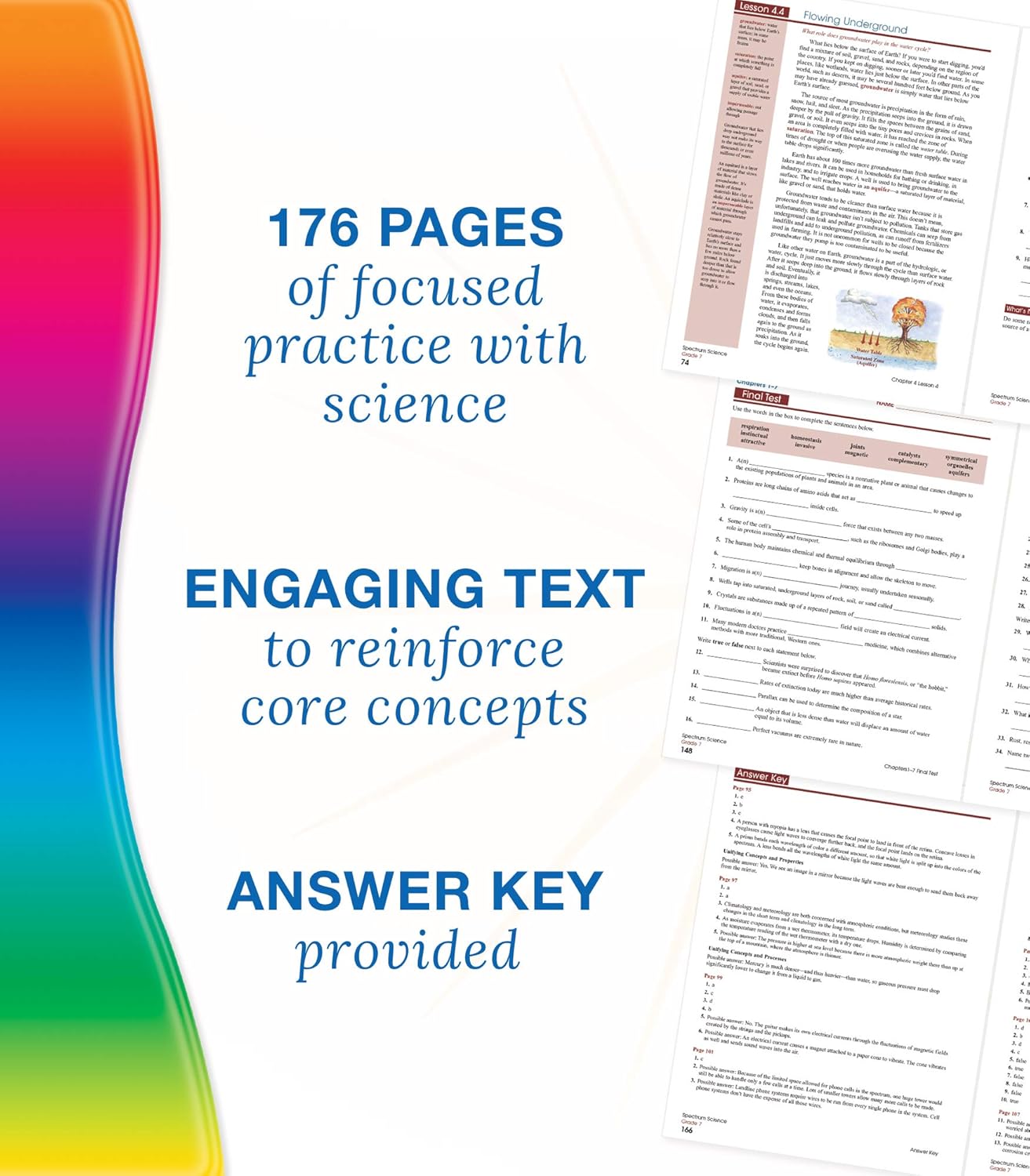 Spectrum 7th Grade Science Workbook, Ages 12 to 13, Grade 7 Science Workbook, Natural, Earth, and Life Science