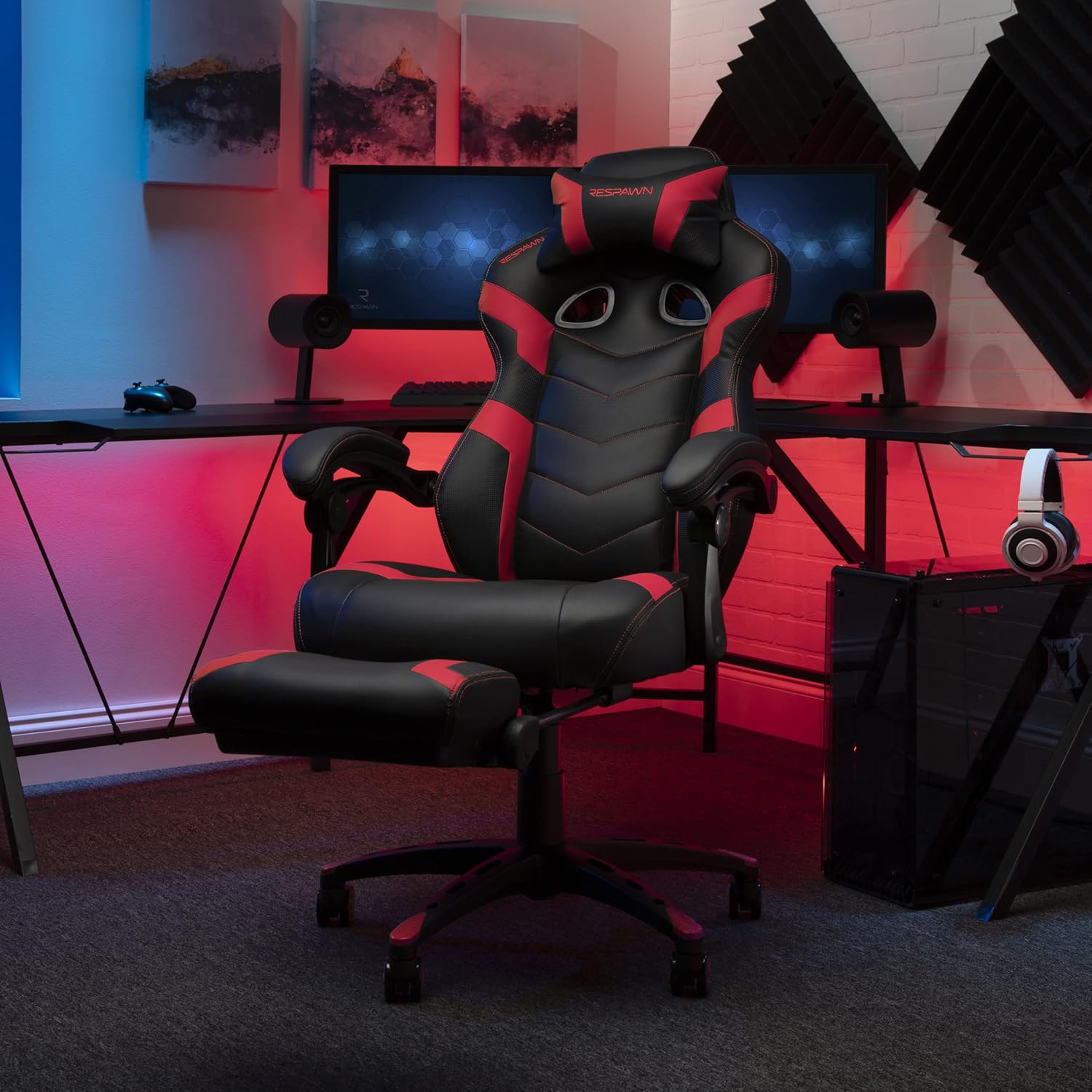 RESPAWN 110 Pro Ergonomic Gaming Chair with Footrest