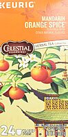 Celestial Seasonings Mandarin Orange Spice Herbal Tea, K-Cup Portion Pack for Keurig K-Cup Brewers, 24-Count 24 Count (Pack of 1)
