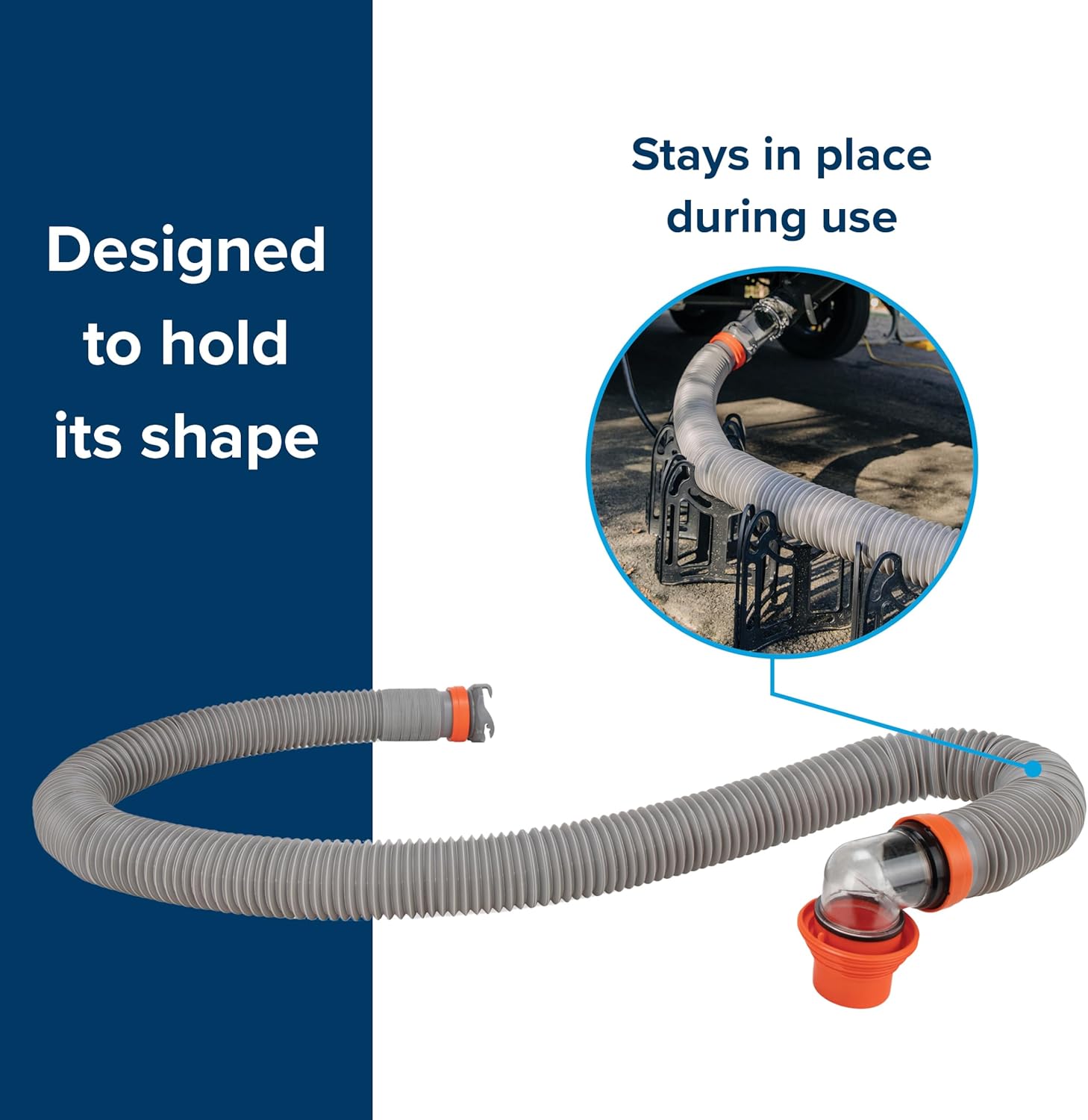 Camco Rhino X 20-Ft Camper/RV Sewer Hose Kit - (2) 10-Ft Heavy Duty RV Septic Hoses