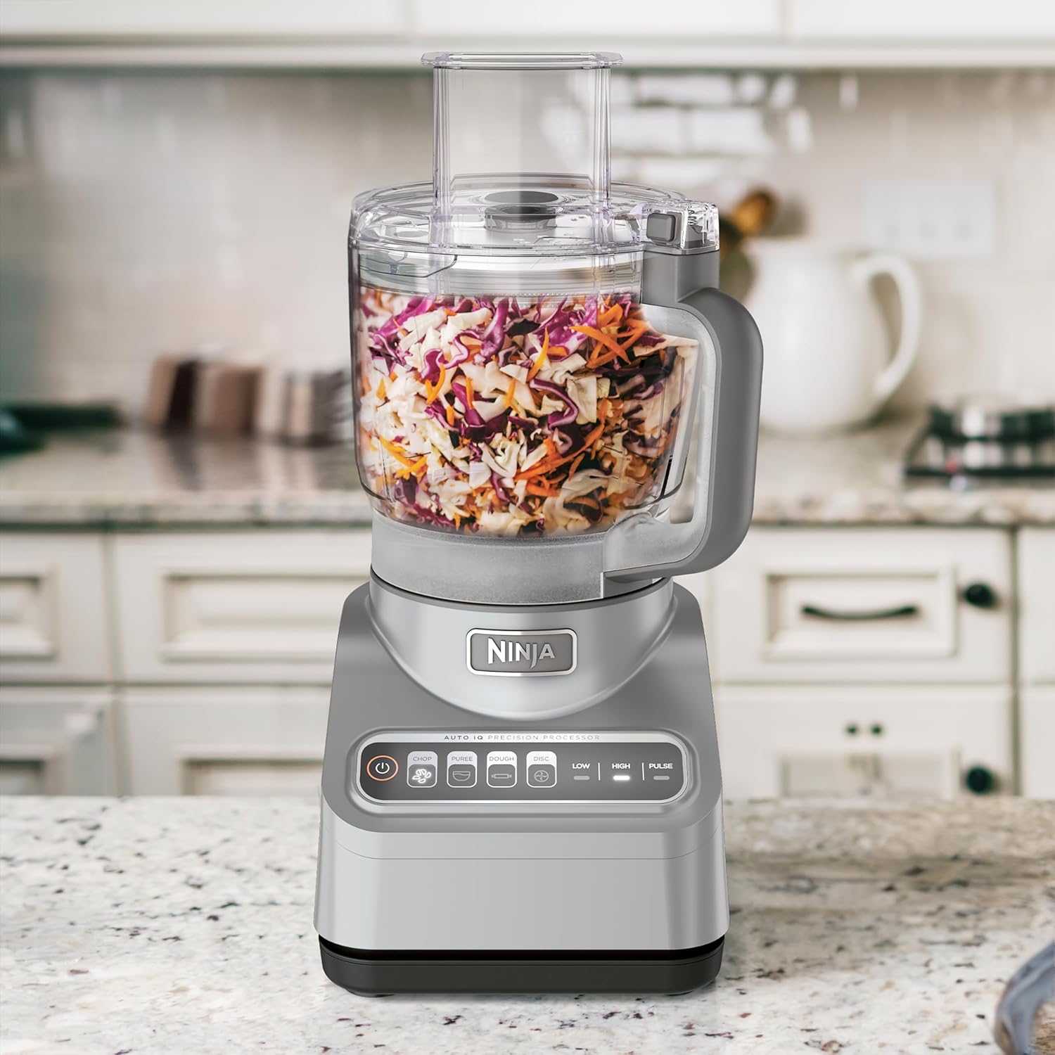 Ninja Food Processor, Professional Plus, 1000 Peak Watts, 4 Functions for Chopping, Slicing