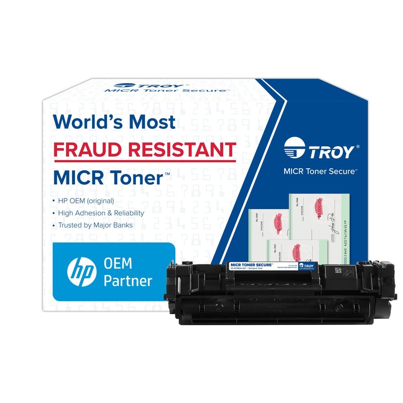 3001 MICR Toner Secure Standard Yield Cartridge, Check Printing, Coordinating HP Part Number: W1380A, Yields 1500 Pages