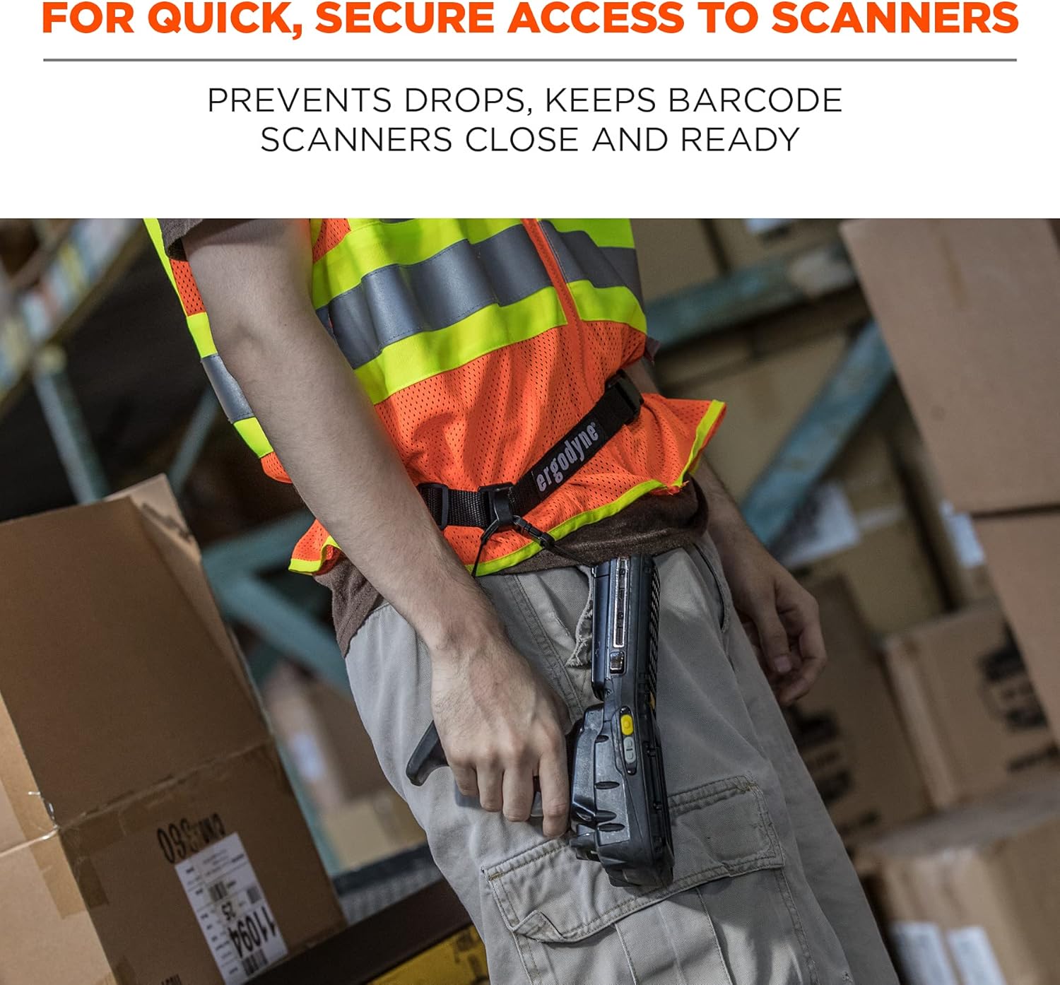 ERGODYNE Squids 3135 Barcode Scanner Belt with Hook