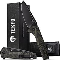 TEKTO F3 Charlie Button Lock Folding Knife