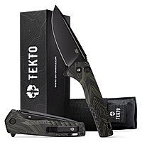 TEKTO F3 Charlie Button Lock Folding Knife