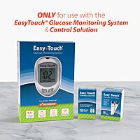 EasyTouch Blood Glucose Test Strips, 50 Count