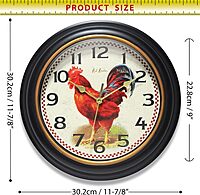 INFINITY INSTRUMENTS 12 inch Round Silent Sweep Wall Clock