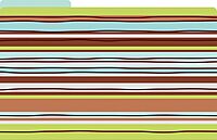 Barker Creek File Folders - Set of 9 Ribbon by The Yard Legal Size Folders, 12pt Stock, Multi-Design Set, 1/3 Cut Tabs, Reversible, Home, School and Office Supplies (2509)