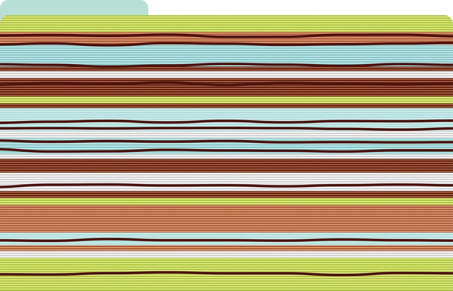 Barker Creek File Folders - Set of 9 Ribbon by The Yard Legal Size Folders, 12pt Stock, Multi-Design Set, 1/3 Cut Tabs