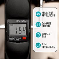 DMI Under Desk Bike Pedal Exerciser, Ellipse Leg Exerciser & Under Desk Elliptical with LCD Display