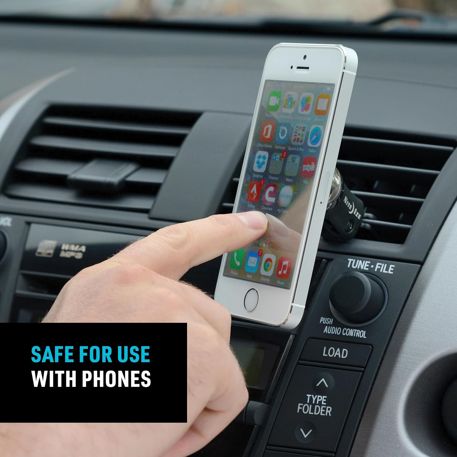 Nite Ize Steelie Vent Kit - Magnetic Phone Mount for Car Vents