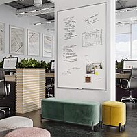 U BRANDS Magnetic Dry Erase Board, Silver Aluminum Frame