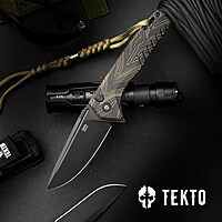 TEKTO F3 Charlie Button Lock Folding Knife