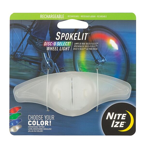Nite Ize SpokeLit Wheel Light - Bicycle Spoke Light for Visibility and Safety - LED Lights for Bike Wheels